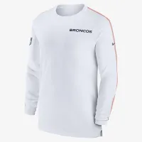 Denver Broncos Sideline Coach мужские Nike Dri-FIT NFL Long-Sleeve Top цвет белый