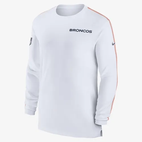 Denver Broncos Sideline Coach мужские Nike Dri-FIT NFL Long-Sleeve Top цвет белый