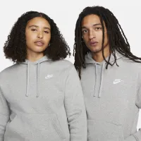 Nike Sportswear Club Fleece Pullover Толстовка з капюшоном колір сірий
