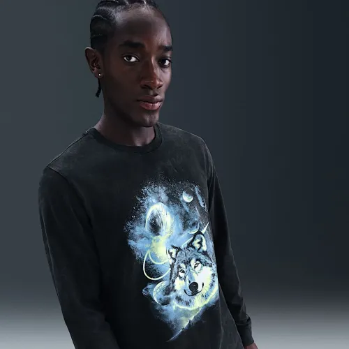 Nike мужские Long-Sleeve баскетбольные футболка цвет черный