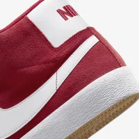 Nike SB Zoom Blazer Mid Skate Кроссовки цвет красный