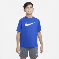 Nike Multi Big детские (для мальчиков) Dri-FIT Graphic тренировочные Top синий