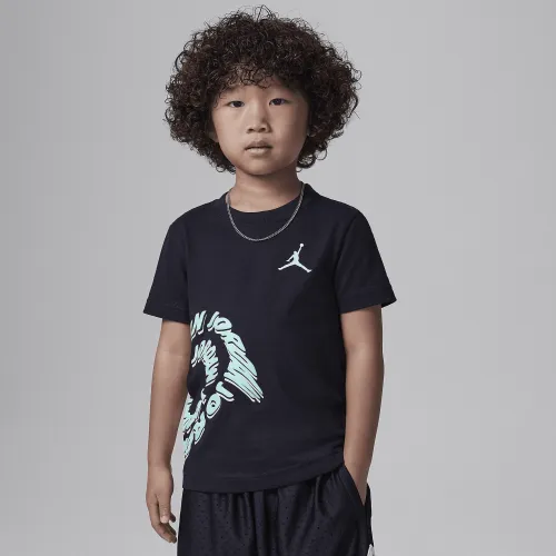 Nike Jordan Warped Galaxy Little детские Graphic футболка цвет черный