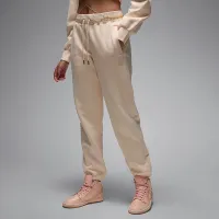Nike Jordan Flight Fleece жіноча Pants колір коричневий