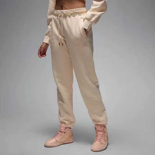 Nike Jordan Flight Fleece женская Pants цвет коричневый