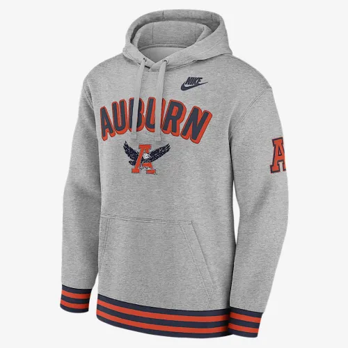 Auburn Legacy Retro Men’s Nike College Pullover Толстовка з капюшоном колір сірий