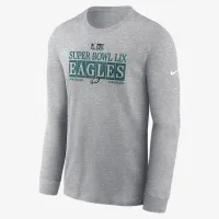 Philadelphia Eagles Super Bowl LIX Bound Nola Inspiколір червоний чоловічі Nike NFL Long-Sleeve футболка колір сірий