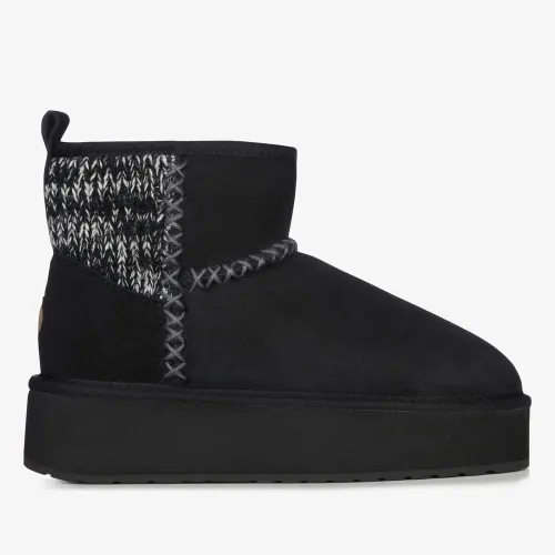 Кроссовки Emu Australia Stinger Knit Flatform W13143BLAK - Черные