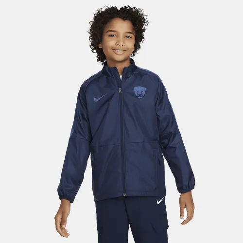 Pumas UNAM Repel Academy AWF Big дитячі Nike Soccer Куртка блакитний