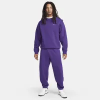 Nike Solo Swoosh чоловічі Fleece Crew колір фіолетовий