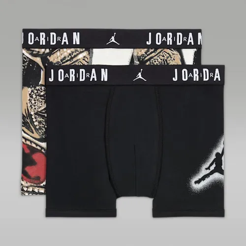Nike Jordan Big детские хлопковыеMVP трусы (2 пары) цвет белый