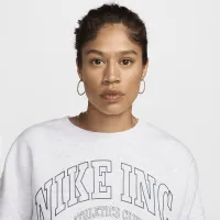 Nike Sportswear Phoenix Fleece женская Over-оверсайз Crew-Neck свитшот цвет коричневый