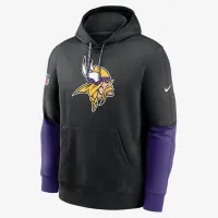 Minnesota Vikings Sideline Team Issue Club чоловічі Nike NFL Pullover Толстовка з капюшоном колір чорний