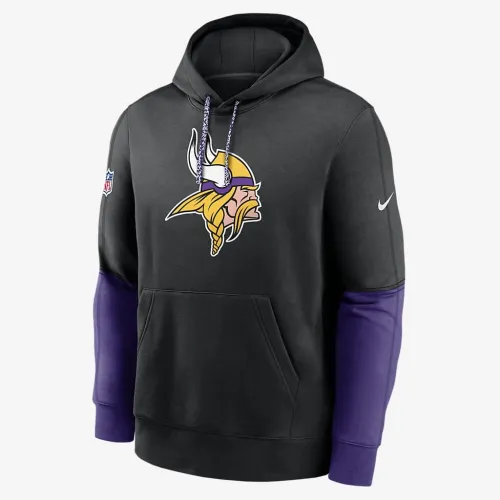 Minnesota Vikings Sideline Team Issue Club чоловічі Nike NFL Pullover Толстовка з капюшоном колір чорний