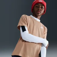 Nike Sportswear Big дитячі футболка колір коричневий