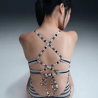 Nike Swim женская Lace-Up One-Piece цвет черный