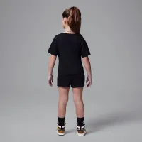 Nike Jordan Brooklyn Essentials Little детские 2-Piece Fleece шорты набор цвет черный