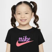Nike New Impressions Toddler Heart Graphic футболка колір чорний