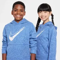 Nike Multi Stain Repel Big дитячі Therma-FIT Толстовка з капюшоном блакитний