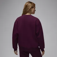 Nike Jordan Flight Fleece женская Crew-Neck свитшот цвет красный