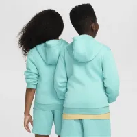Nike Sportswear Club Fleece Big детские Толстовка с капюшоном цвет зеленый