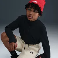 Nike Sportswear Tech Fleece Big детские (для мальчиков) шорты цвет коричневый