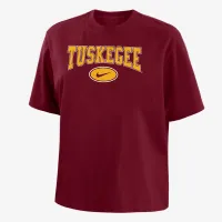 Tuskegee жіноча Nike College Boxy футболка колір червоний
