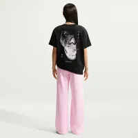 Nike Sportswear Club Fleece женская Mid-Rise Wide-Leg Sweatpants Pink
