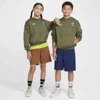 Nike SB Big дитячі оверсайз Skate Толстовка з капюшоном колір зелений