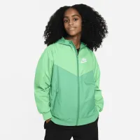 Nike Sportswear Windrunner Big дитячі (для хлопчиків) Loose Hip-Length Hooded Куртка колір зелений