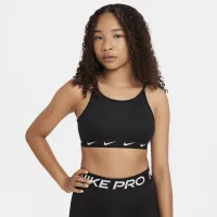 Nike One Girls' Sports Bra цвет черный