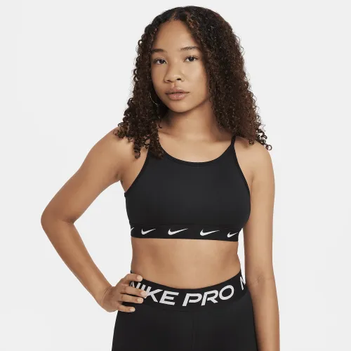 Nike One Girls' Sports Bra цвет черный