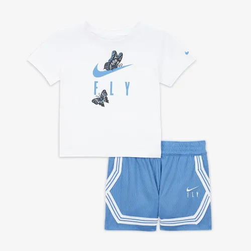 Nike Dry-FIT Fly Crossover Baby (12-24M) 2-Piece футболка набор синий
