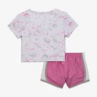 Nike Flow-Ral Baby 2-Piece Colorblocked Tempo набор Pink