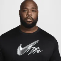 Nike мужские Dri-FIT баскетбольные футболка цвет черный