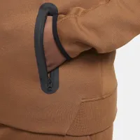 Nike Sportswear Tech Fleece Big детские (для мальчиков) Full-Zip Толстовка с капюшоном (Extended Size) цвет коричневый