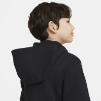 Nike Sportswear Club Fleece Big детские Pullover Толстовка с капюшоном цвет черный