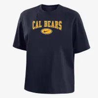 Cal женская Nike College Boxy футболка цвет черный