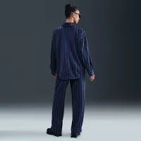Nike Sportswear жіноча оверсайз Jacquard Striped Button-Down Shirt блакитний
