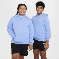 Nike Sportswear Club Fleece Big дитячі Pullover Толстовка з капюшоном (Extended Size) блакитний