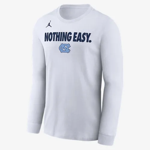 Nike UNC чоловічі Jordan College Long-Sleeve футболка колір білий