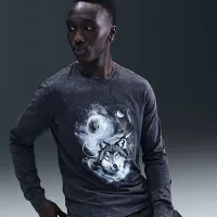 Nike мужские Long-Sleeve баскетбольные футболка синий