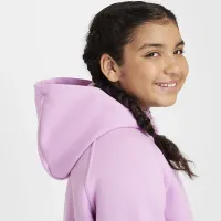 Nike Sportswear Tech Fleece Big детские (Girls') Full-Zip Толстовка с капюшоном (Extended Size) Pink