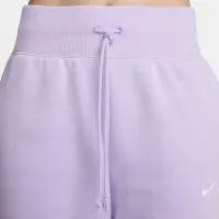 Nike Sportswear Phoenix Fleece женская С высокой Талией Wide-Leg Sweatpants цвет фиолетовый
