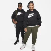 Nike Sportswear Club Fleece Big детские Толстовка с капюшоном (Extended Size) цвет черный