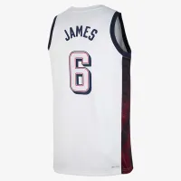 LeBron James Team USA USAB Limited Home Unisex Nike Dri-FIT баскетбольні Jersey White