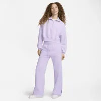 Nike Sportswear Phoenix Fleece женская 1/2-Zip Cropped свитшот цвет фиолетовый