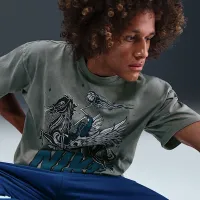 Nike чоловічі Max90 баскетбольні футболка колір сірий