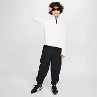 Nike Multi Big дитячі (для хлопчиків) Dri-FIT UV Long-Sleeve 1/2-Zip Top колір білий