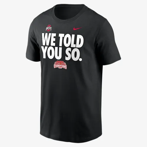 Ohio State Buckeyes 2024 College Football Playoff National Champions We Told You So мужские Nike College футболка цвет черный